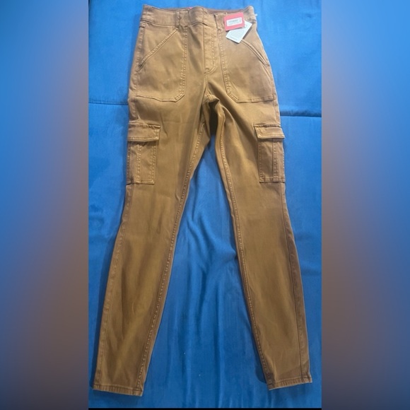 SPANX Women's Tan Cargo Pants M Tall NWT - Picture 2 of 2